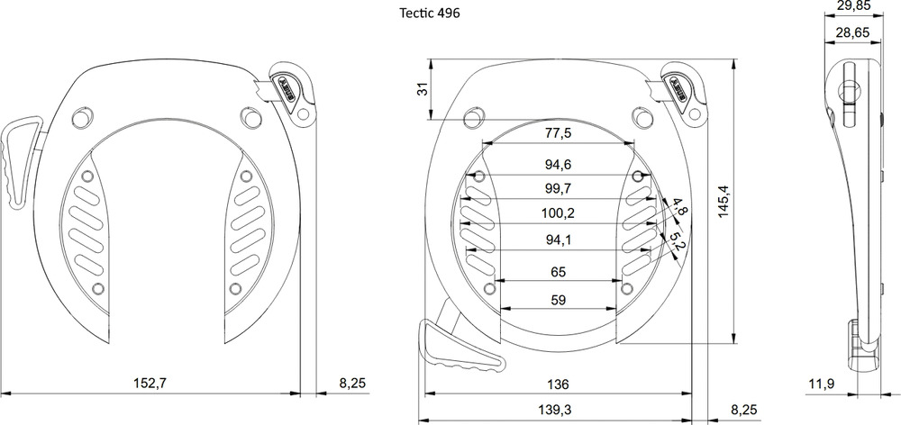 Technische Zeichnung - TECTIC™ 496